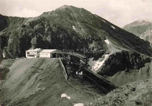 AK / Ansichtskarte Kleinwalsertal Vorarlberg AT Kanzelwandbahn Bergstation und Hammerspitze Fliegeraufnahme