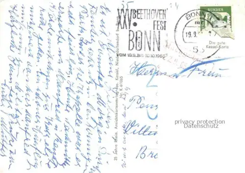 AK / Ansichtskarte BONN Rhein Blick vom Venusberg