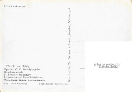 AK / Ansichtskarte Tyniec nad Wisla Krakau KRAKOW PL Benediktinerstift
