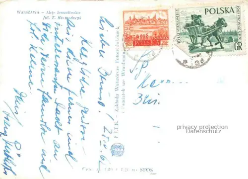 AK / Ansichtskarte WARSZAWA Warschau PL Aleje Jerozollenskie
