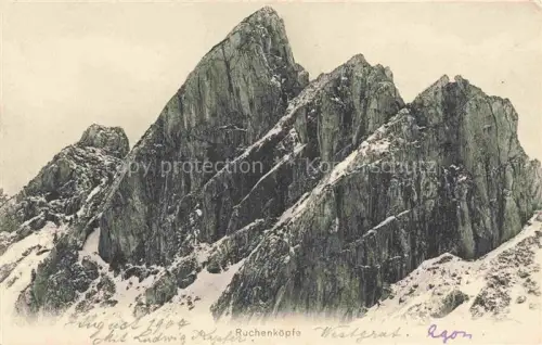 AK / Ansichtskarte Ruchenkoepfe 1805m Bayrischzell Bayrisch Zell Panorama