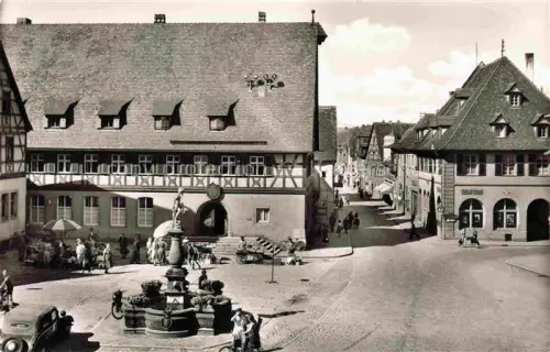 AK / Ansichtskarte Neustadt Aisch Bayern Marktplatz