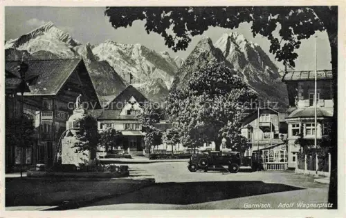 AK / Ansichtskarte GARMISCH-PARTENKIRCHEN Bayern Adolf Wagnerplatz