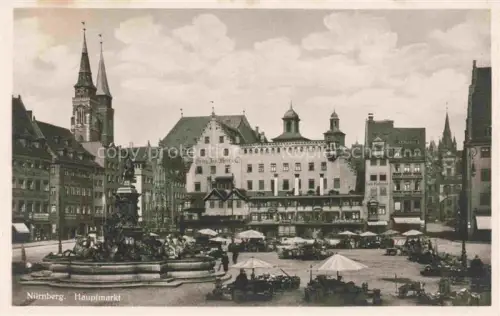 AK / Ansichtskarte NueRNBERG  CITY Hauptmarkt