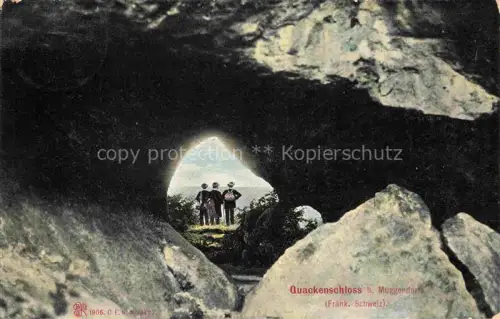 AK / Ansichtskarte Muggendorf Fraenkische Schweiz Bayern Quackenschloss