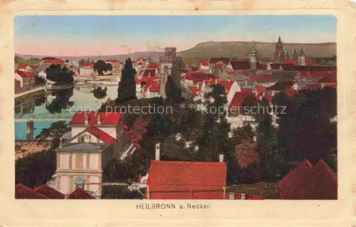 AK / Ansichtskarte HEILBRONN Neckar Stadtpanorama Feldpost Pruefstempel