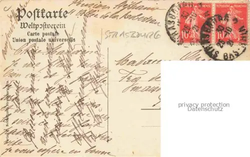 AK / Ansichtskarte Strasbourg  Strassburg 67 Bas-Rhin Elsaesserin und Lothringerin Trachten Spinnrad Alsacienne et Lorraine Costumes