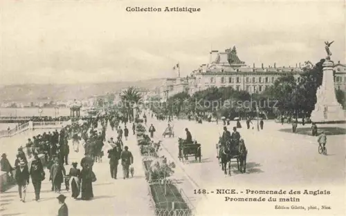 AK / Ansichtskarte NICE   Nizza 06 Alpes-Maritimes Promenade des Anglais Promenade du matin Monument