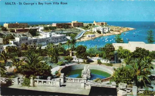 AK / Ansichtskarte MALTA  Insel St. George's Bay from Villa Rosa