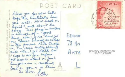 AK / Ansichtskarte MALTA  Insel St. George's Bay from Villa Rosa