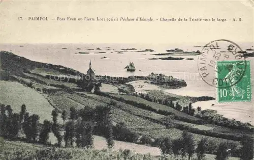 AK / Ansichtskarte PAIMPOL Saint-Brieuc 22 Cotes-d Armor Pors Even ou Pierre Loti écrivit Pêcheur d'Islande Chapelle de la Trinité vers le large