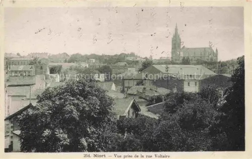 AK / Ansichtskarte NIORT 79 Deux-Sevres Vue prise de la Rue Voltaire Eglise