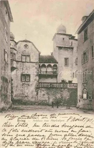 AK / Ansichtskarte Brieg Brig-Glis Brigue VS Schloss von Stockalper
