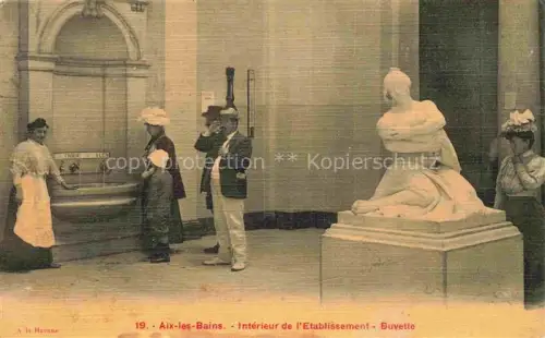 AK / Ansichtskarte AIX-LES-BAINS Chambery 73 Savoie Intérieur de l'Etablissement Buvette
