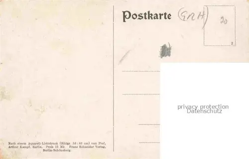 AK / Ansichtskarte WITTENBERG  Lutherstadt Sachsen-Anhalt Der Thesenanschlag zu Wittenberg 1517 Kuenstlerkarte nach einem Aquarell-Lichtdruck von Prof. Arthur Kampf