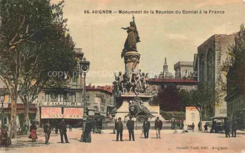 AK / Ansichtskarte AVIGNON 84 Vaucluse Monument de la Réunion du Comtat à la France