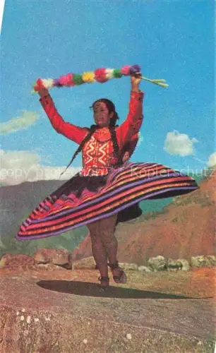 AK / Ansichtskarte Cuzco Peru Bailarina indigena