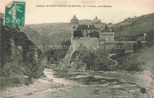 AK / Ansichtskarte Saint-Priest-la-Roche 42 Loire Château sur la Loire