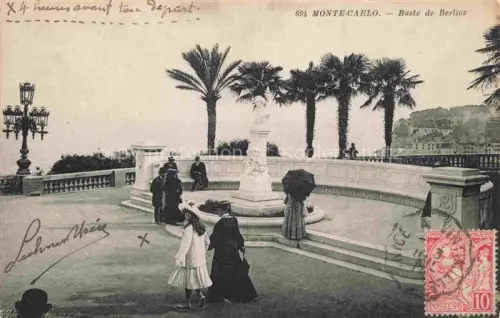 AK / Ansichtskarte MONTE-CARLO MONACO Buste de Berlioz