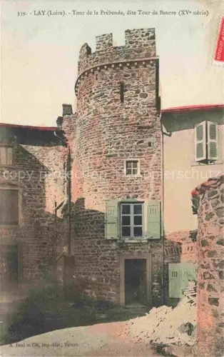 AK / Ansichtskarte Lay Roanne 42 Loire Tour de la Prébende dite Tour de Beurre XVe siècle