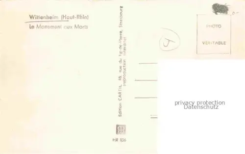 AK / Ansichtskarte Wittenheim Mulhouse 68 Haut-Rhin Le Monument aux Morts