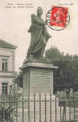 AK / Ansichtskarte Feurs Montbrison 42 Loire Statue du Colonel Combes