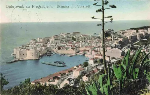 AK / Ansichtskarte DUBROVNIK Ragusa Croatia Panorama Hafen Altstadt