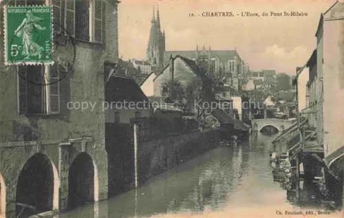 AK / Ansichtskarte CHARTRES 28 Eure-et-Loir L'Eure vue du Pont St. Hilaire