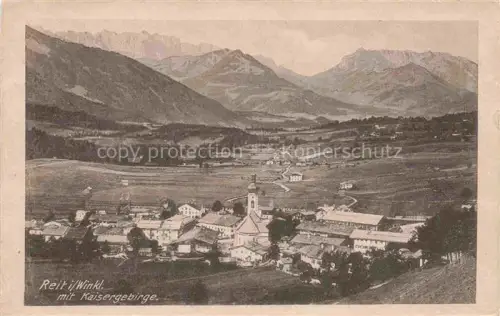 AK / Ansichtskarte Reit Winkl mit Kaisergebirge