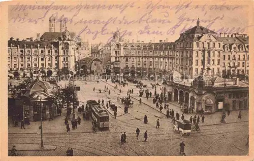 AK / Ansichtskarte MueNCHEN  Bayern Karlstor Rondell