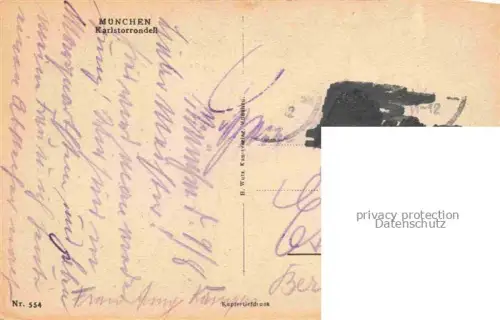 AK / Ansichtskarte MueNCHEN  Bayern Karlstor Rondell