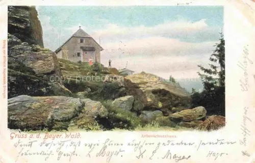 AK / Ansichtskarte Arberschutzhaus 1456m Bayerisch Eisenstein Bayern Panorama
