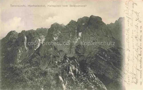 AK / Ansichtskarte Totenkirchl 2190m Wilder Kaiser Tirol AT mit Hochwinckel und Haltspitze vom Stripsenkopf