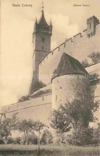 AK / Ansichtskarte Coburg Bayern Veste Coburg Blauer Turm
