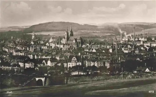 AK / Ansichtskarte HOF  SAALE Bayern Panorama