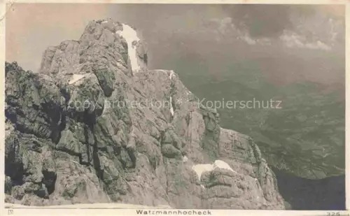 AK / Ansichtskarte Watzmannhocheck Berchtesgaden Bayern Gipfelblick