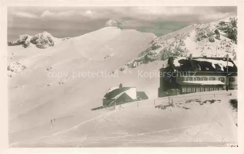 AK / Ansichtskarte Rotwandhaus 1765m Schliersee Bayern mit Rotwandgipfel