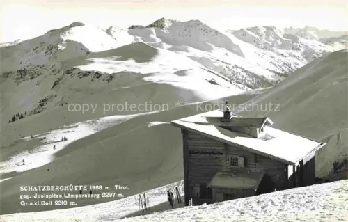AK / Ansichtskarte Schatzberghuette 1968m Wildschoenau Tirol AT mit Josispitze Laempersberg Gr und kl Bell