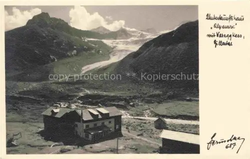 AK / Ansichtskarte Alpenrosenhuette 1878m Ellertal Waxegg Tirol AT Unterkunftshaus Alpenrose mit Waxeggkees