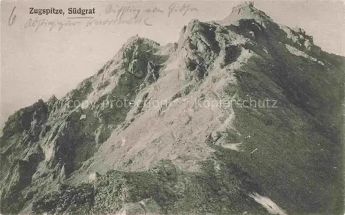 AK / Ansichtskarte Zugspitze Garmisch-Partenkirchen Bayern Suedgrat