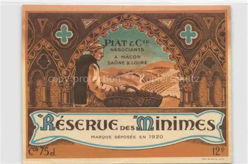 AK / Ansichtskarte Macon 71 Saone-et-Loire Réserve des Minimes Piat et Cie Négociants