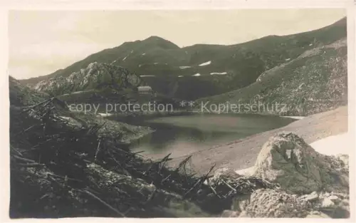 AK / Ansichtskarte Wolayasee Wolayersee 1960m Birnbaum Lesachtal AT Blick ueber den See Italienische Kriegsstellungen Wiener Kunstwerkstaette Nr. 739