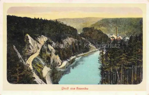 AK / Ansichtskarte Amerika Muldental Penig Sachsen Panorama