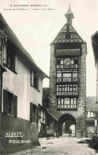 AK / Ansichtskarte Riquewihr Ribeauville 68 Haut Rhin Souvenir de la Conférence l'Alsace et les Vosges Dolder