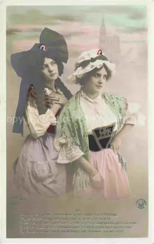 AK / Ansichtskarte Strasbourg  Strassburg 67 Bas-Rhin Costumes Alsaciennes Trachten