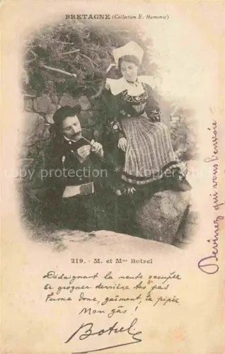 AK / Ansichtskarte DINAN 22 Cotes-d Armor M. et Mme. Botrel Chansonnier