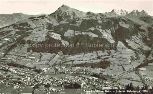 AK / Ansichtskarte Kitzbuehel Tirol AT Panorama Blick gegen Kitzbueheler Horn und Loferer Steinberge