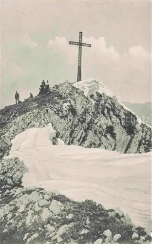 AK / Ansichtskarte Geiereck 1801m Untersberg Salzburg AT Gipfelkreuz
