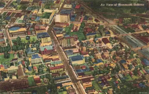 AK / Ansichtskarte Hammond Indiana USA Air view