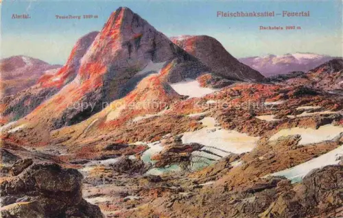 AK / Ansichtskarte Fleischbanksattel Feuertal Windischgarsten Oberoesterreich AT Panorama mit Almtal Temelberg und Dachstein
